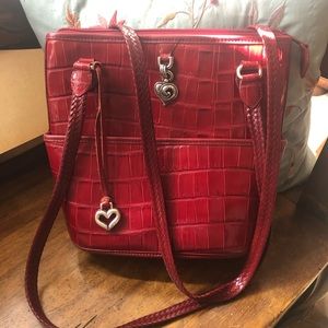 Red croc “Brighton”purse